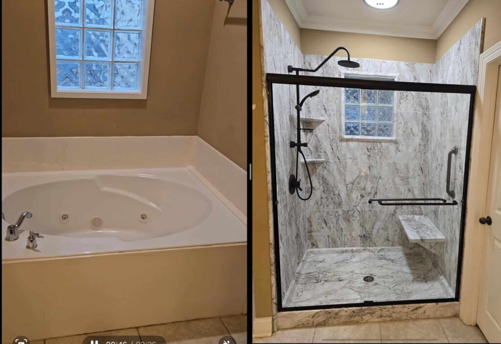 Jacuzzi Tub To Shower Conversion​